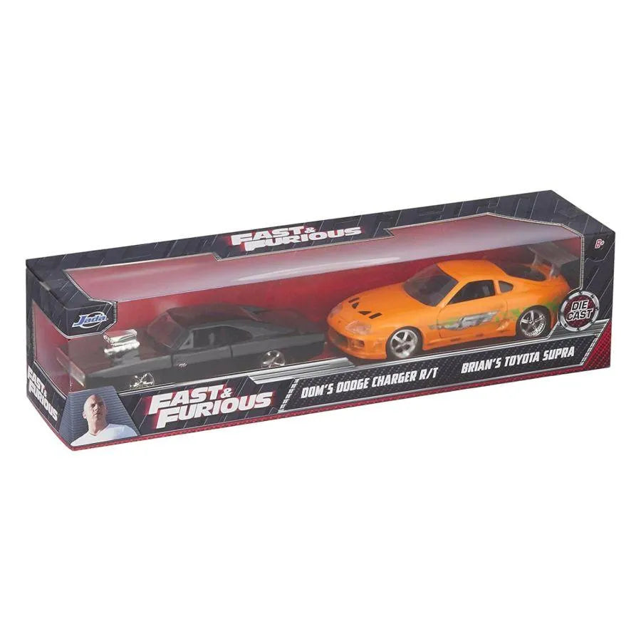 JAD31981 Fast & Furious - Don's Charger & Brian's Supra 1:32 Scale Diecast Hollywood Ride [Twin Pack] - Jada Toys - Titan Pop Culture