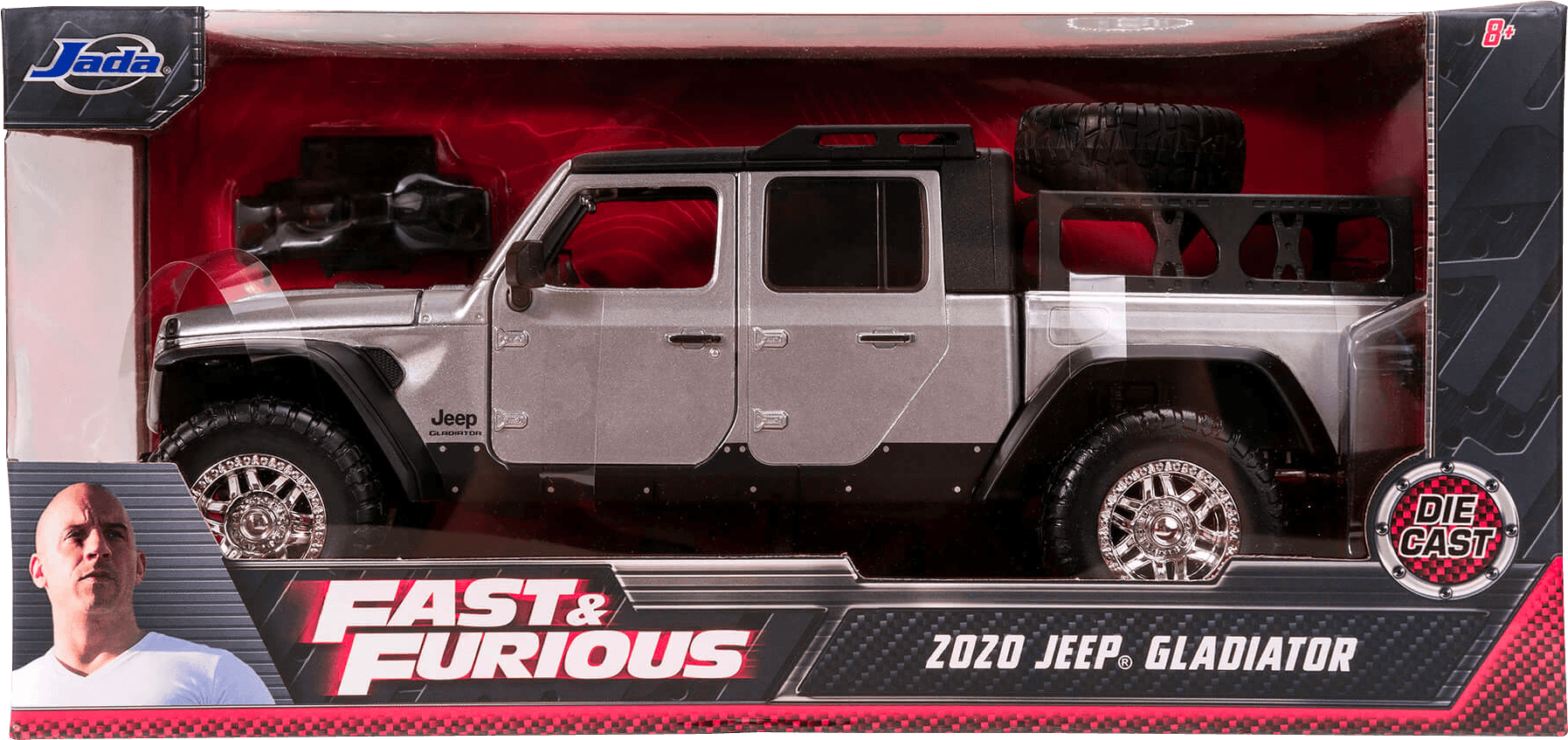 JAD31984 Fast and Furious 9: The Fast Saga - Jeep Gladiator 1:24 Scale Hollywood Ride - Jada Toys - Titan Pop Culture