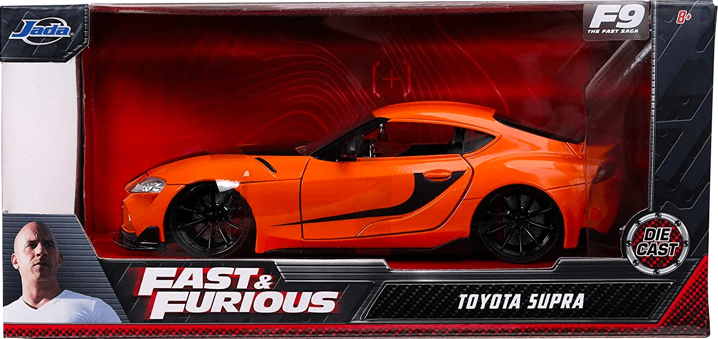 JAD32097 Fast and Furious 9: The Fast Saga - 2020 Toyota Supra Metallic Orange 1:24 Scale Hollywood Ride - Jada Toys - Titan Pop Culture