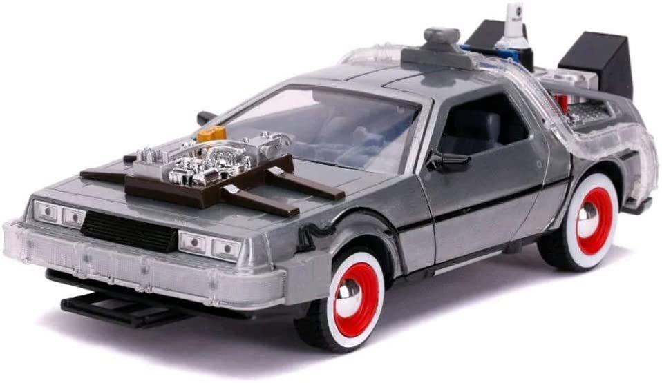 JAD32166 Back to the Future Part III - Time Machine Raw Metal 1:24 Scale Hollywood Ride - Jada Toys - Titan Pop Culture