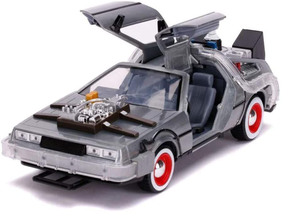 JAD32166 Back to the Future Part III - Time Machine Raw Metal 1:24 Scale Hollywood Ride - Jada Toys - Titan Pop Culture