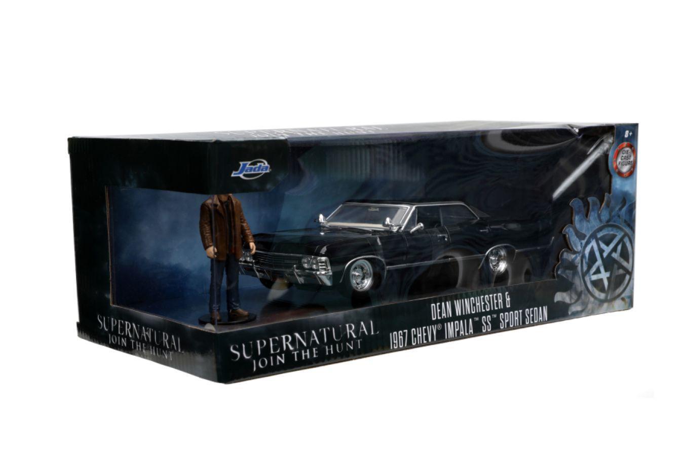 JAD32250 Supernatural - '67 Chevy Impala with Dean 1:24 Scale Hollywood Ride - Jada Toys - Titan Pop Culture
