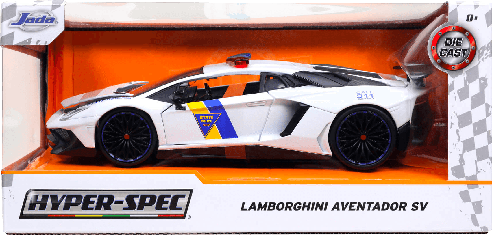 JAD32276 Hyperspec - 2017 Lamborghini Aventador White 1:24 Scale - Jada Toys - Titan Pop Culture