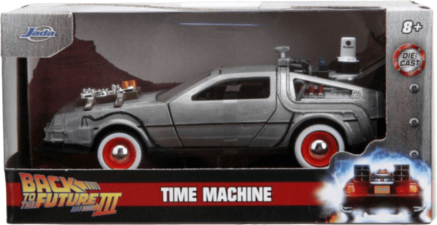 JAD32290 Back to the Future 3 - DeLorean 1:32 Scale - Jada Toys - Titan Pop Culture