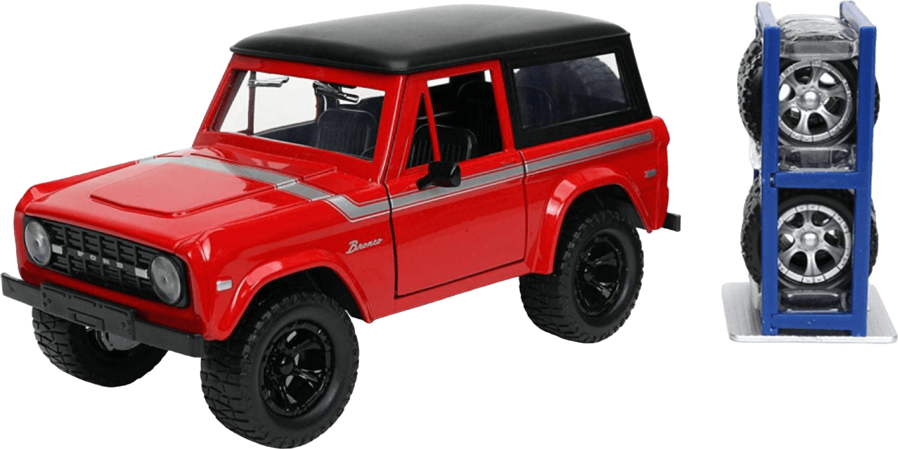 JAD32425 Just Trucks - 1973 Ford Bronco-Hard Top 1:24 Scale - Jada Toys - Titan Pop Culture