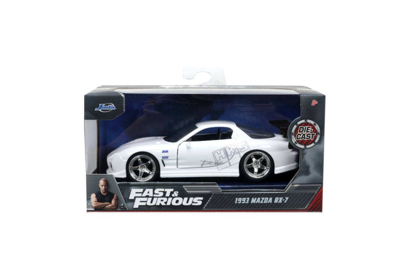 JAD32588 Fast & Furious - HKS 1993 Mazda RX7 1:32 Scale Diecast Vehicle - Jada Toys - Titan Pop Culture