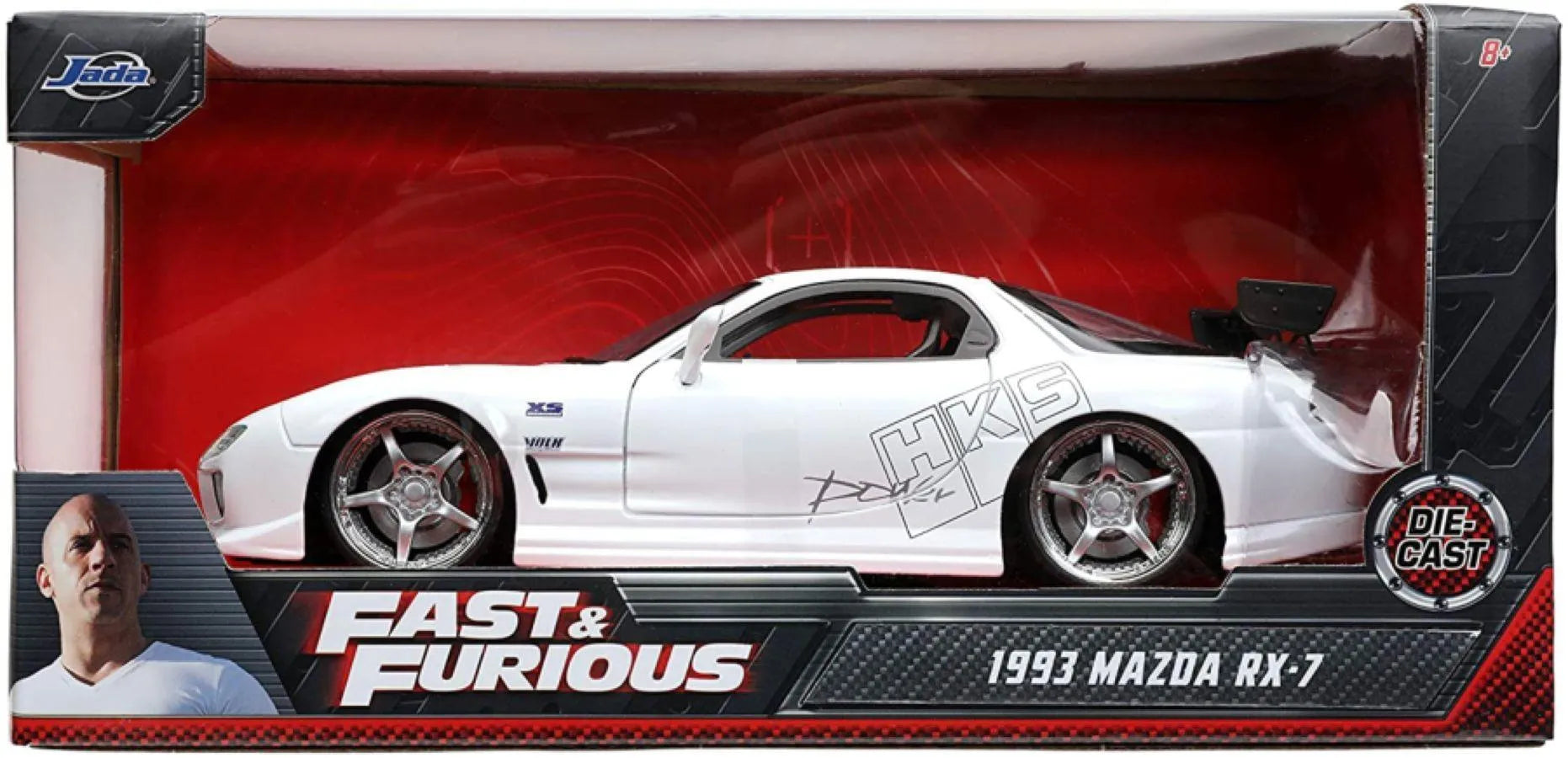 JAD32607 Fast and Furious - 1993 Mazda RX-7 FD3S-Wide 1:24 Scale Hollywood Ride - Jada Toys - Titan Pop Culture