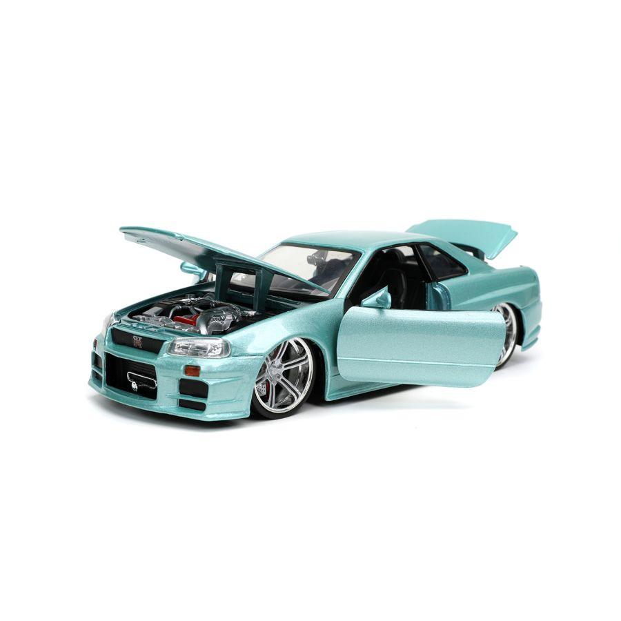 JAD32608 Fast And Furious - 2002 Nissan Skyline GT-R (R34) 1:24 Scale - Jada Toys - Titan Pop Culture