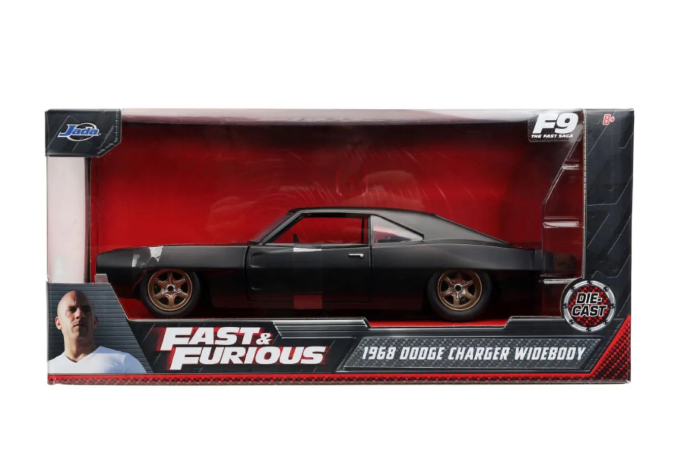 JAD32614 Fast and Furious 9: The Fast Saga - 1968 Dodge Charger 1:24 Scale Hollywood Ride - Jada Toys - Titan Pop Culture