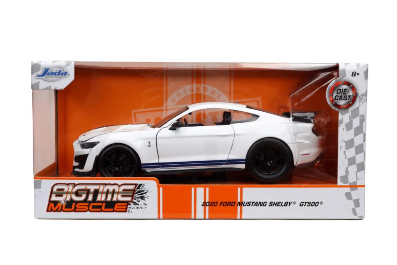 JAD32663 Big Time Muscle - 2020 Ford Mustang GT500 1:24 Scale Diecast Vehicle - Jada Toys - Titan Pop Culture