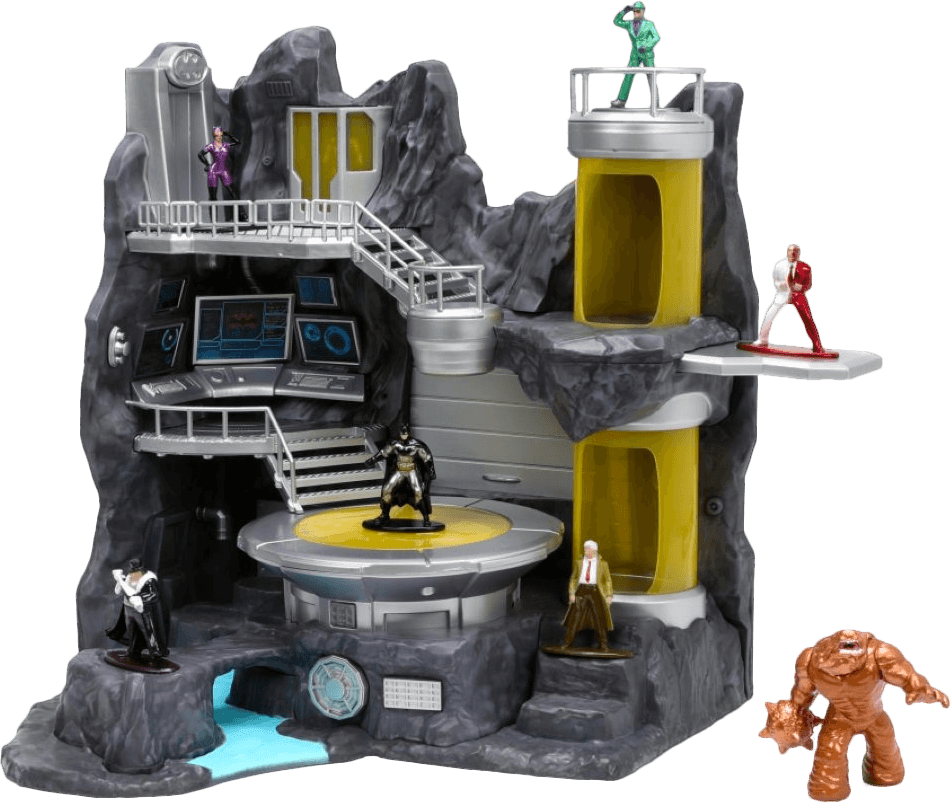 JAD32740 DC Comics - Batcave NanoScene with Figures Value Box - Jada Toys - Titan Pop Culture