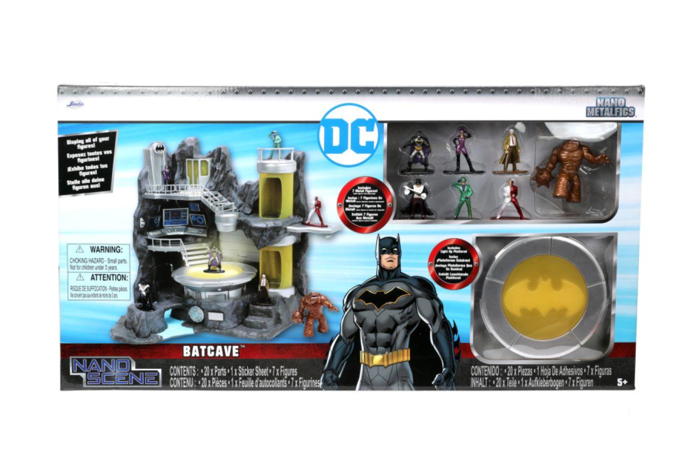 JAD32740 DC Comics - Batcave NanoScene with Figures Value Box - Jada Toys - Titan Pop Culture