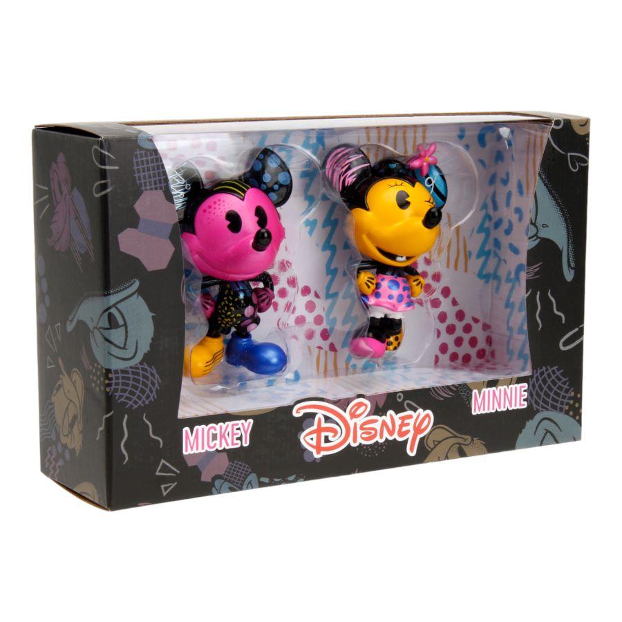 JAD32752 Disney - Mickey & Minnie Next Level Collector 4" MetalFig 2-Pack Set - Jada Toys - Titan Pop Culture