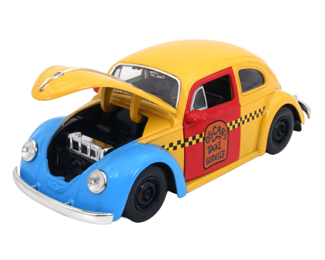 JAD32801 Sesame Street - 1959 VW Beetle 1:24 Scale HR w/Oscar - Jada Toys - Titan Pop Culture