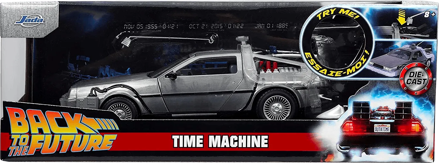 JAD32911 Back to the Future - Time Machine 1:24 Scale Hollywood Ride - Jada Toys - Titan Pop Culture