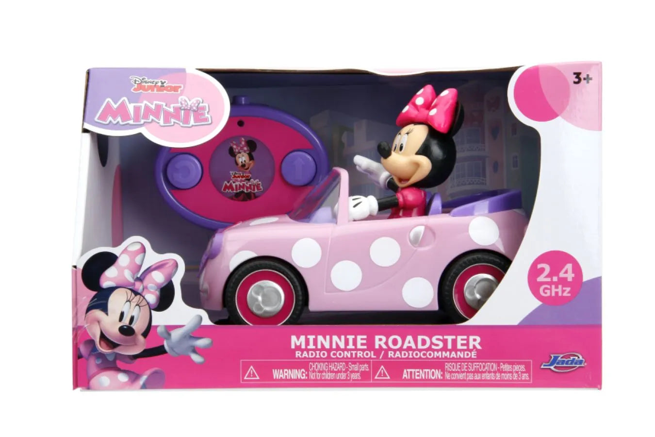 JAD32944 Disney - Minnie Mouse Roadster Remote Controller Vehicle - Jada Toys - Titan Pop Culture