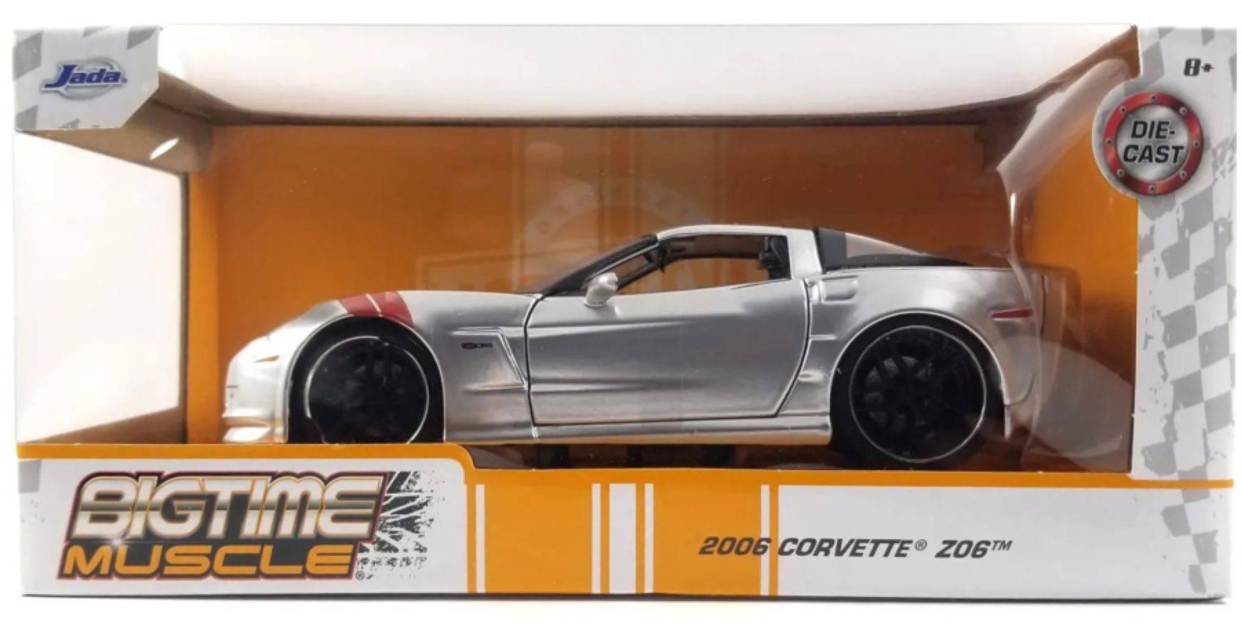 JAD33053 Big Time Muscle - 2006 Corvette Z06 1:24 Scale - Jada Toys - Titan Pop Culture