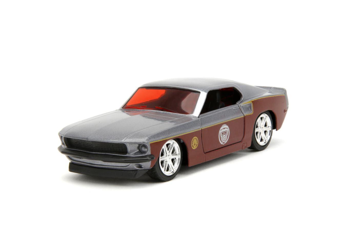 JAD33077 Marvel Comics - 1969 Ford Mustang Fastback 1:32 Scale Vehicle with Star Lord Figure - Jada Toys - Titan Pop Culture