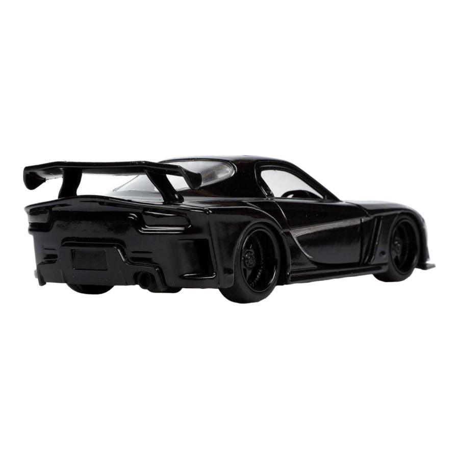 JAD33078 Marvel Comics - 1995 Mazda RX7 with Black Panther 1:32 Scale Diecast Figure - Jada Toys - Titan Pop Culture