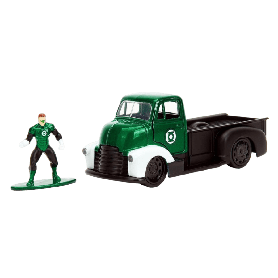 JAD33093 DC - 1952 Chevrolet COE Pickup with Green Lantern 1:32 Scale Diecast Figure - Jada Toys - Titan Pop Culture