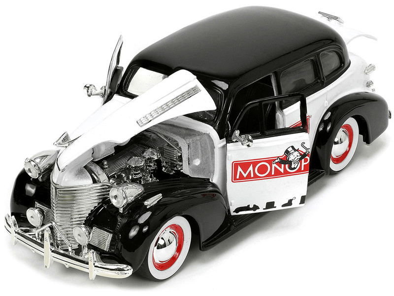 JAD33230 Monopoly - Mr Monopoly & 39 Chevy Master Deluxe 1:24 Scale - Jada Toys - Titan Pop Culture