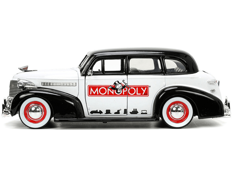 JAD33230 Monopoly - Mr Monopoly & 39 Chevy Master Deluxe 1:24 Scale - Jada Toys - Titan Pop Culture