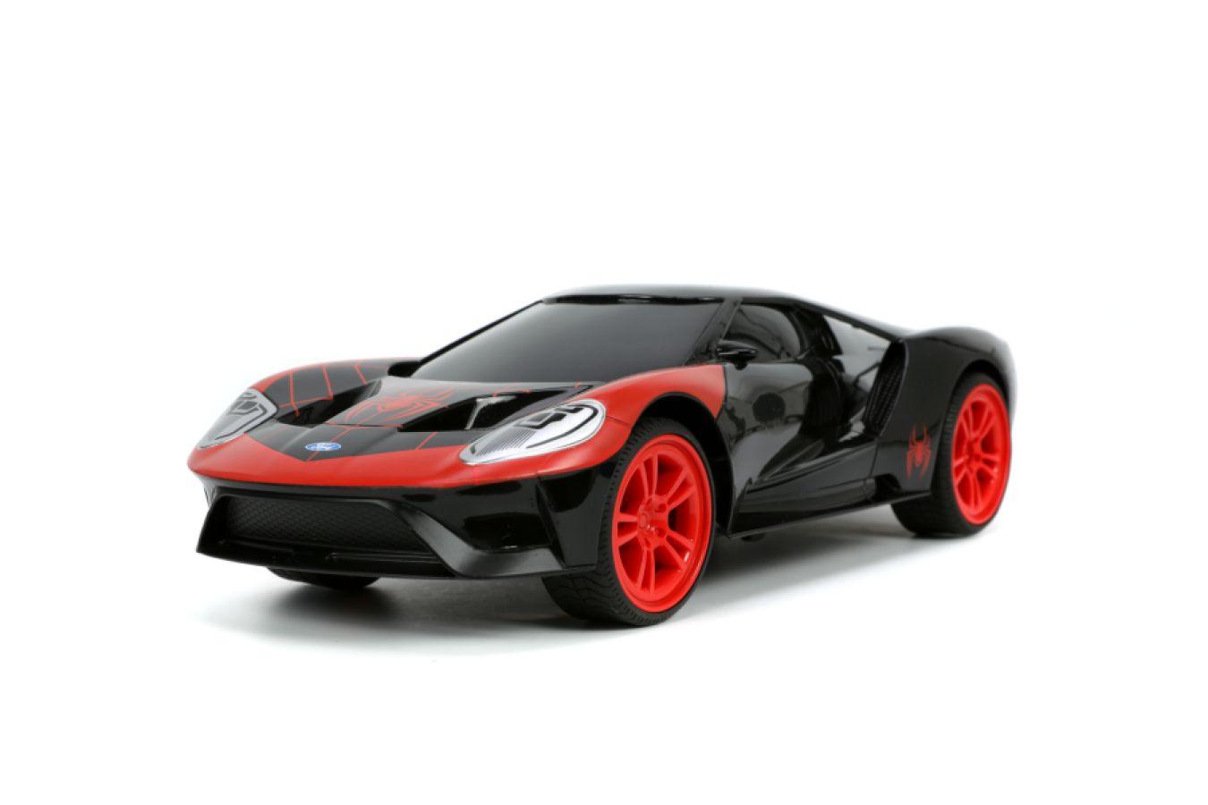 JAD33245 Marvel Comics - 2017 Ford GT (Mile Morales) 1:16 Scale Remote Control Car - Jada Toys - Titan Pop Culture