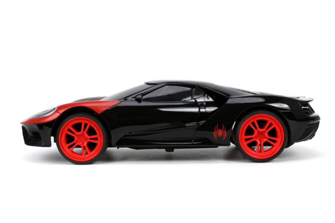 JAD33245 Marvel Comics - 2017 Ford GT (Mile Morales) 1:16 Scale Remote Control Car - Jada Toys - Titan Pop Culture