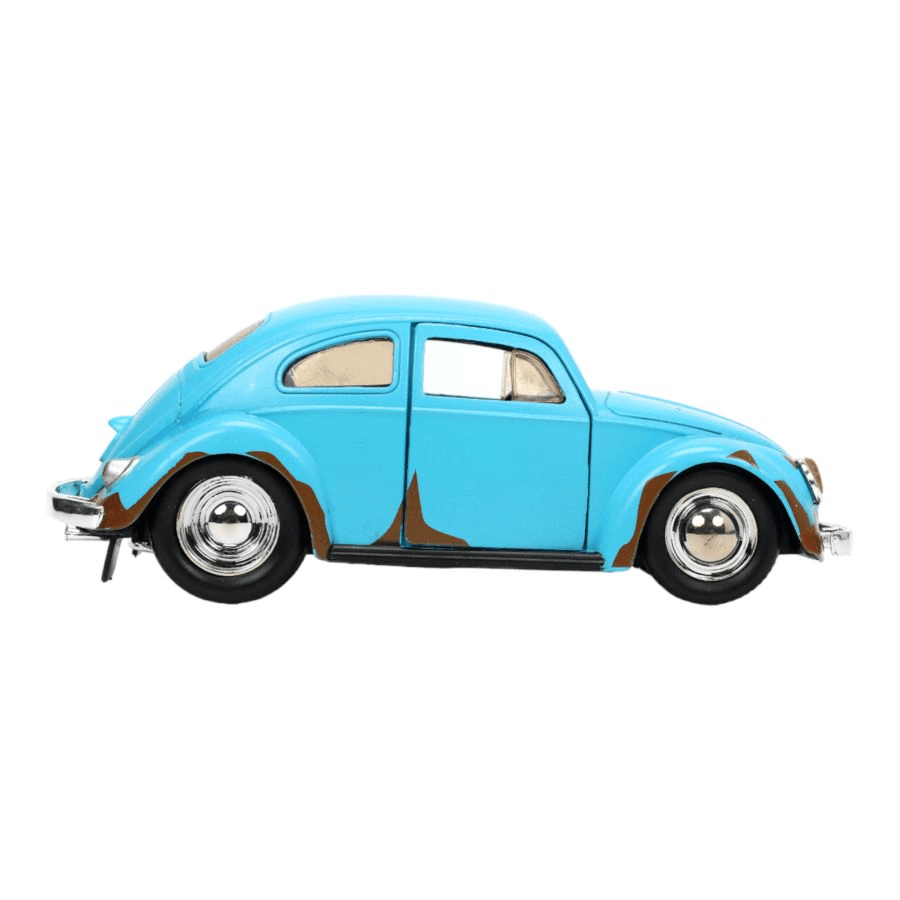 JAD33251 Lilo & Stitch - VW Beetle (Blue) 1:32 Scale with Stitch MetalFig - Jada Toys - Titan Pop Culture