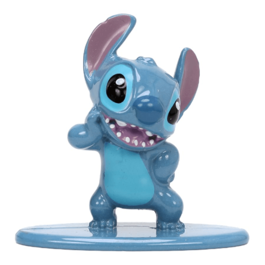 JAD33251 Lilo & Stitch - VW Beetle (Blue) 1:32 Scale with Stitch MetalFig - Jada Toys - Titan Pop Culture