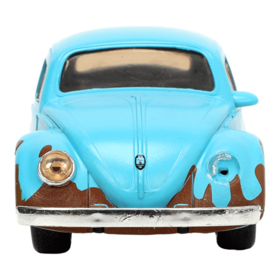 JAD33251 Lilo & Stitch - VW Beetle (Blue) 1:32 Scale with Stitch MetalFig - Jada Toys - Titan Pop Culture