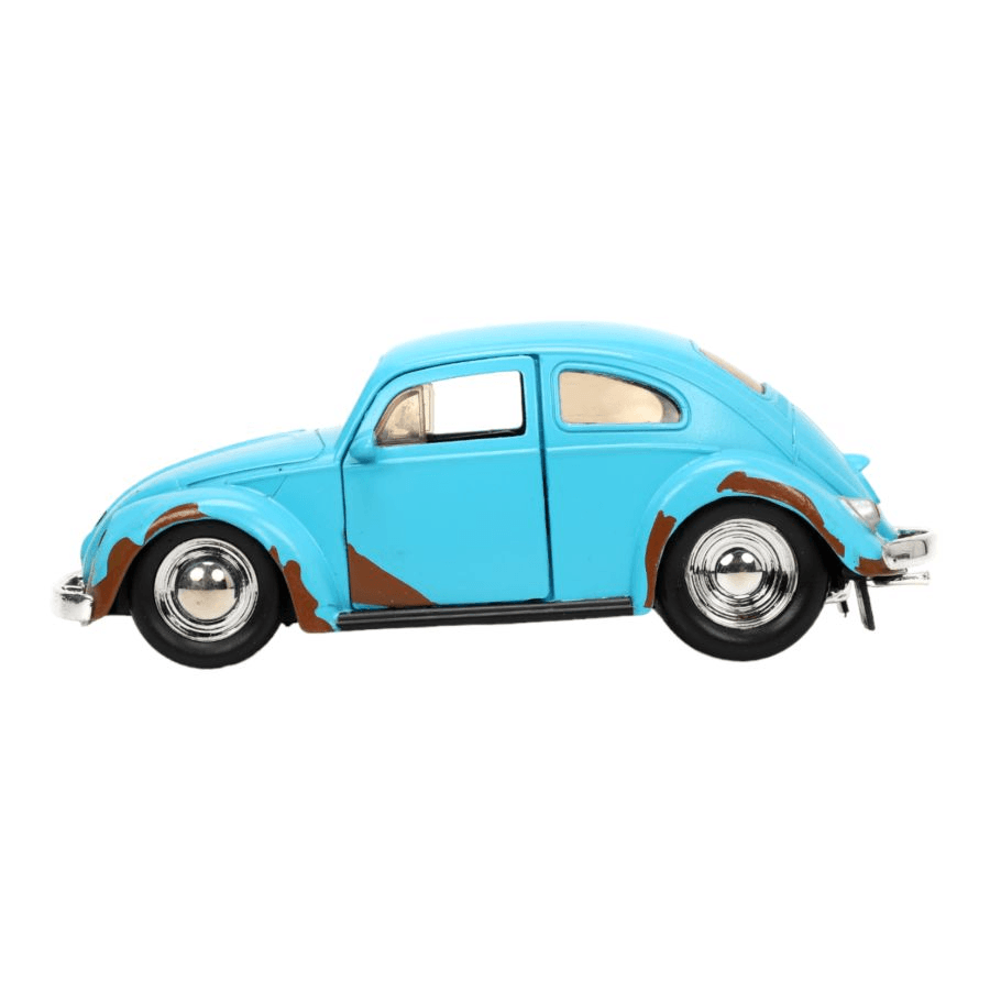 JAD33251 Lilo & Stitch - VW Beetle (Blue) 1:32 Scale with Stitch MetalFig - Jada Toys - Titan Pop Culture