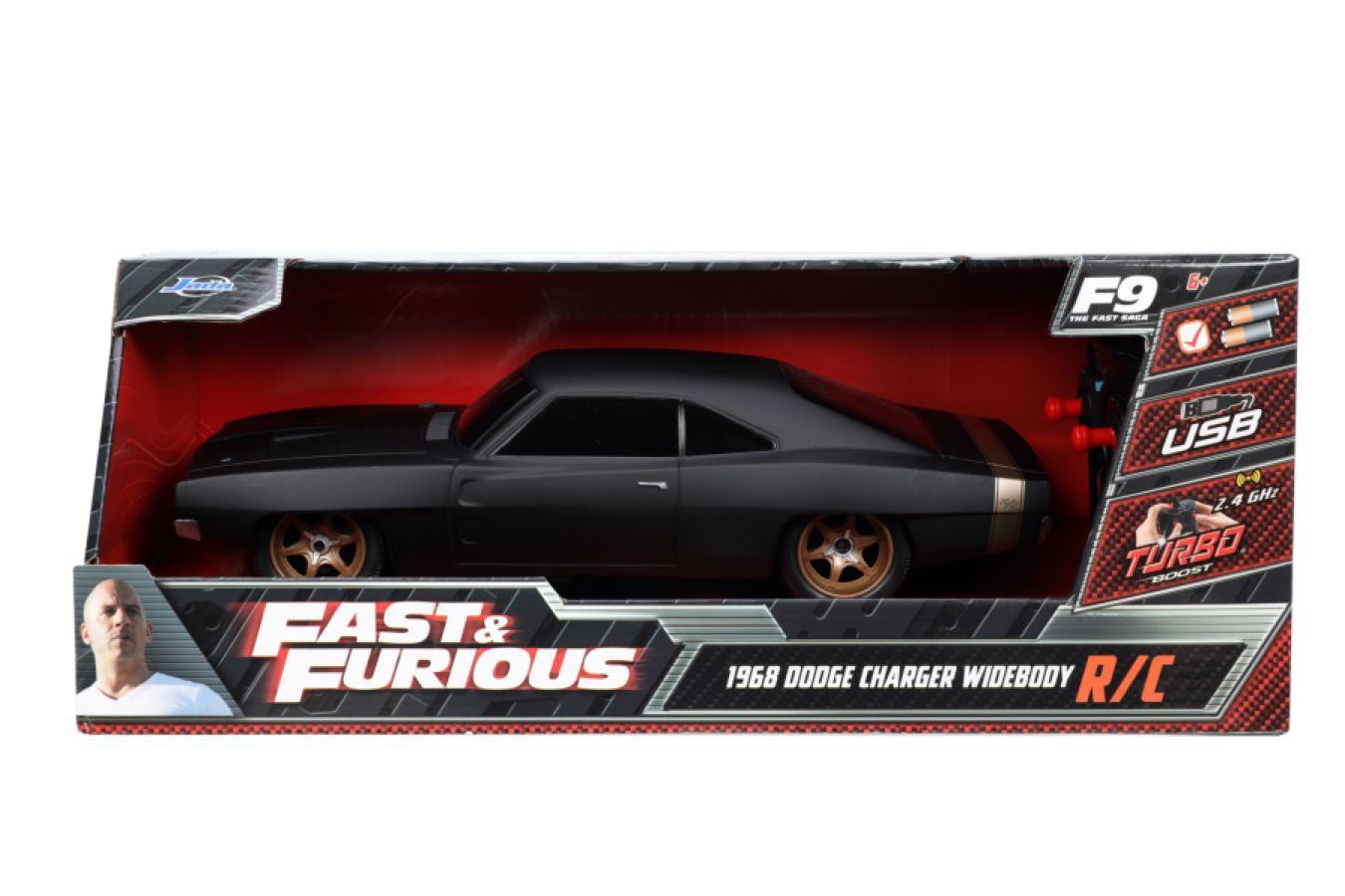 JAD33397 Fast & Furious - 1968 Dodge Charger (Widebody) 1:16 Scale Remote Control Car - Jada Toys - Titan Pop Culture