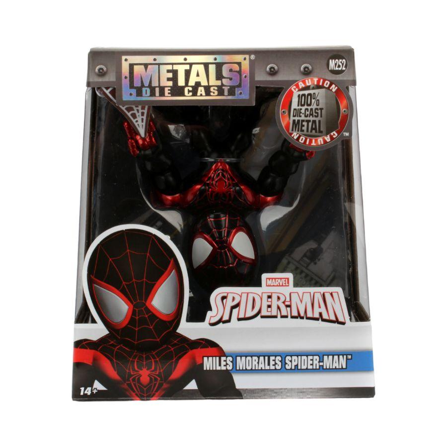 JAD33432 Spider-Man - Miles Morales 4" Diecast Metalfig - Jada Toys - Titan Pop Culture