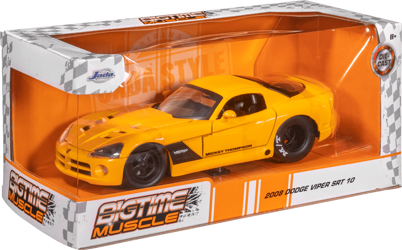 JAD33549 Big Time Muscle - 2008 Dodge Viper SRT10 1:24 Scale - Jada Toys - Titan Pop Culture
