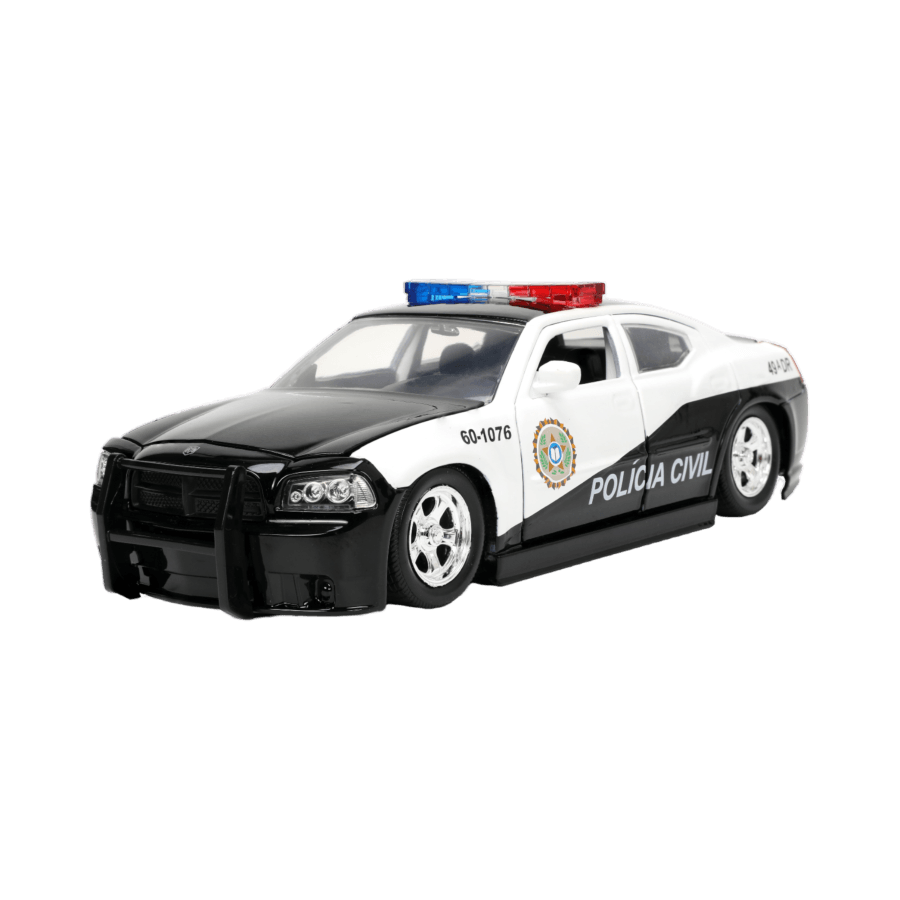 JAD33665 Fast & Furious - 2006 Dodge Charger Police Car 1:24 Scale - Jada Toys - Titan Pop Culture