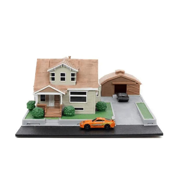 JAD33668 Fast and Furious - Dom's House NanoScene with 2 Vehicles - Jada Toys - Titan Pop Culture