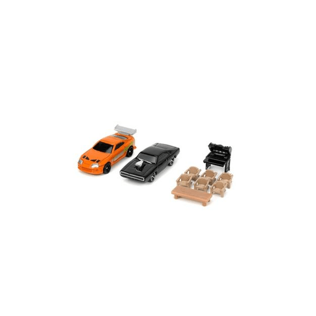 JAD33668 Fast and Furious - Dom's House NanoScene with 2 Vehicles - Jada Toys - Titan Pop Culture