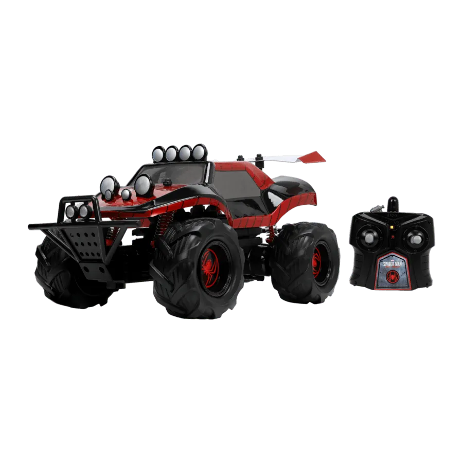 JAD33709 Marvel Comics - Spider-Man (Miles Morales) Buggy 1:14 Scale Remote Control Car - Jada Toys - Titan Pop Culture