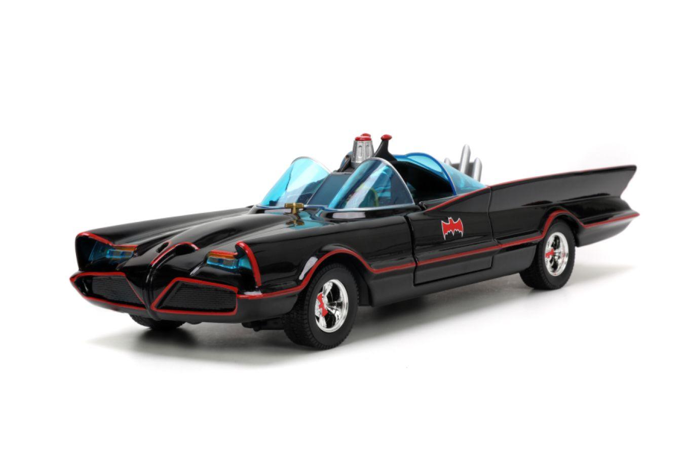 JAD33737 Batman (TV) - Classic Batmobile with 4 Figures 1:24 Scale Set - Jada Toys - Titan Pop Culture