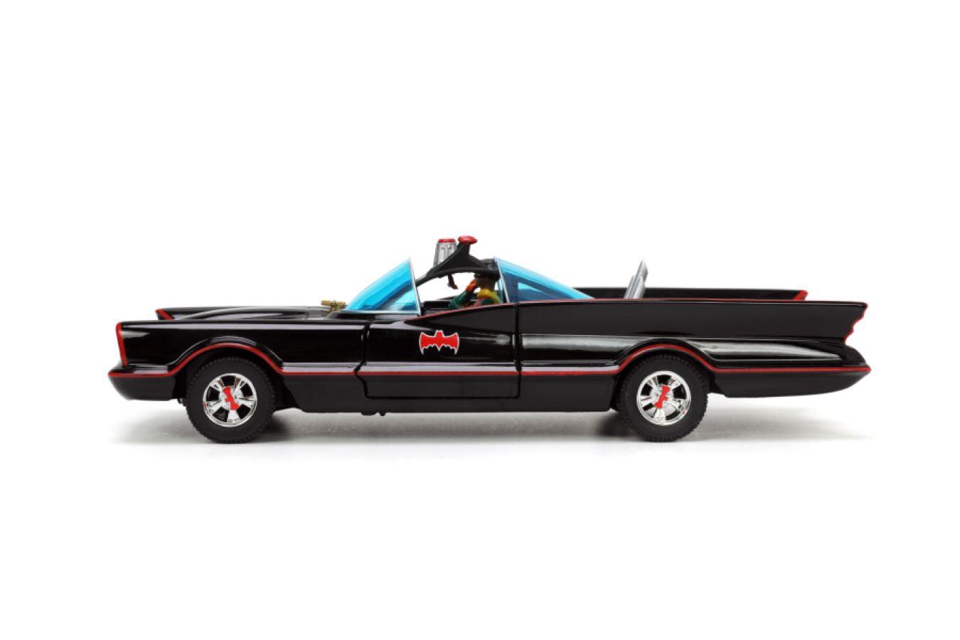 JAD33737 Batman (TV) - Classic Batmobile with 4 Figures 1:24 Scale Set - Jada Toys - Titan Pop Culture