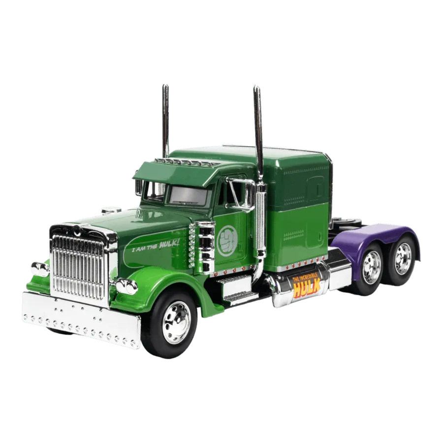 JAD33781 Marvel Comics - 1992 Peterbilt 379 (Hulk colours) 1:24 Scale Diecast Vehicle - Jada Toys - Titan Pop Culture