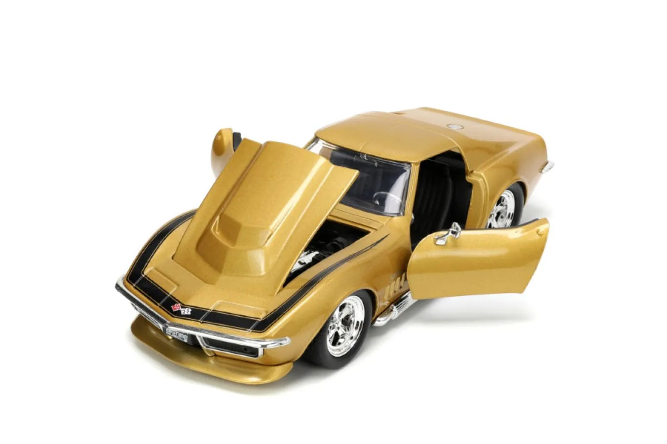 JAD33863 Big Time Muscle - 1969 Corvette Stingray 1:24 Scale Diecast Vehicle - Jada Toys - Titan Pop Culture