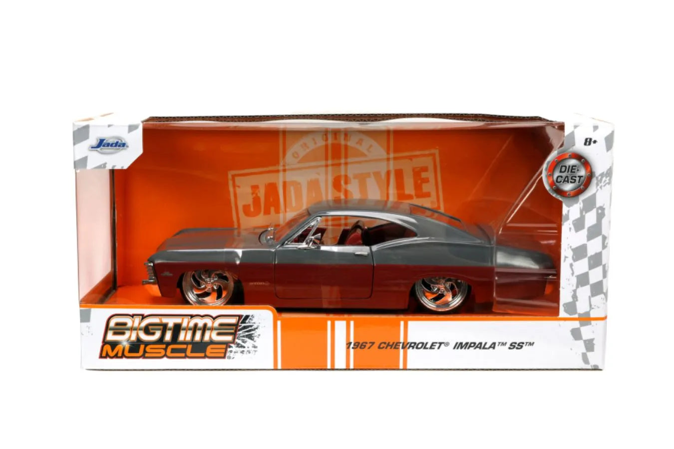 JAD33864 Big Time Muscle - 1967 Chevy Impala Coupe 1:24 Scale Diecast Vehicle - Jada Toys - Titan Pop Culture