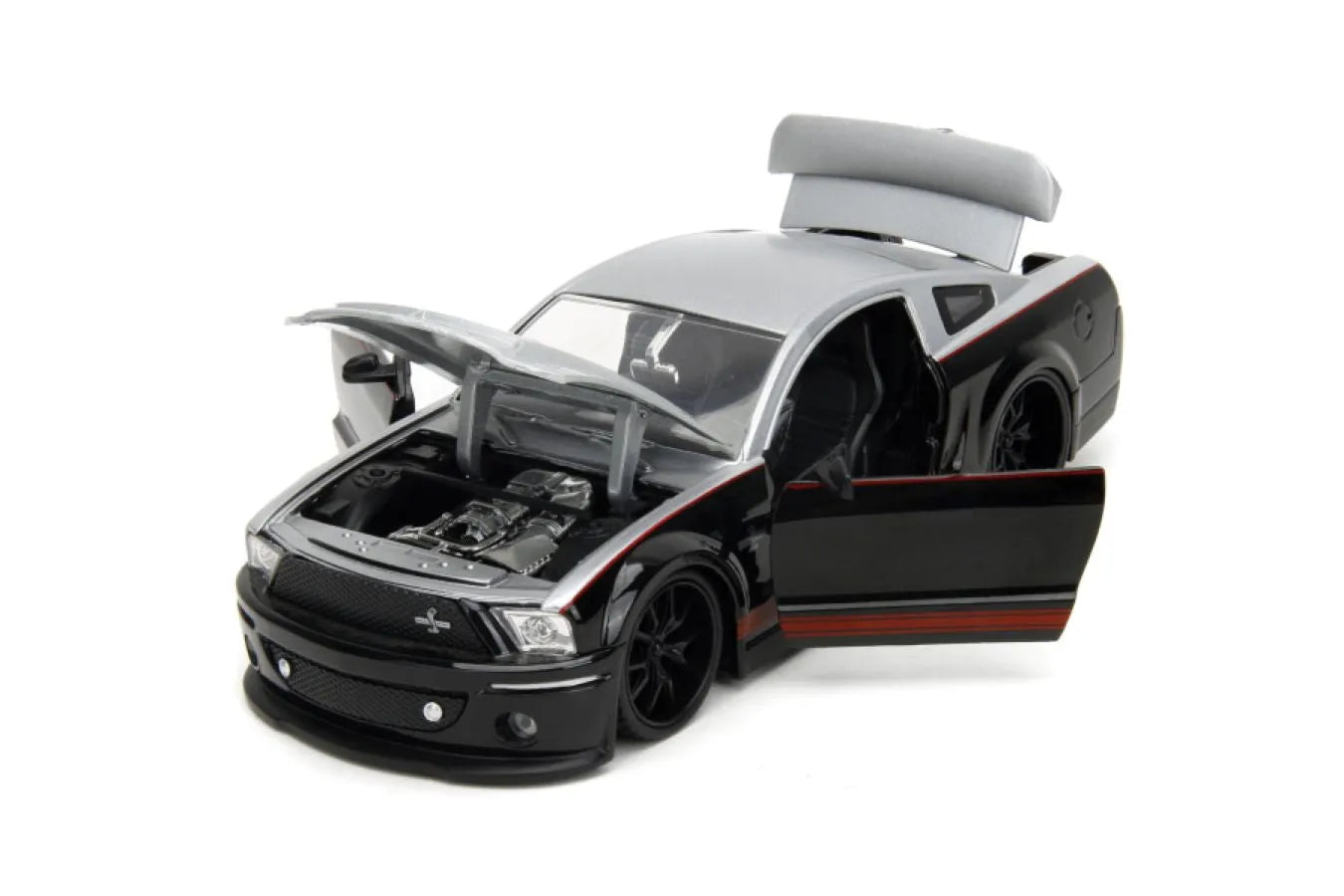 JAD34205 Big Time Muscle - 2008 Ford Mustang Shelby GT500 1:24 Scale Diecast Vehicle - Jada Toys - Titan Pop Culture