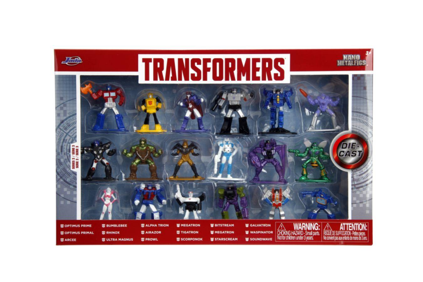 JAD34282 Transformers - Nano MetalFigs Series 3 18-Pack - Jada Toys - Titan Pop Culture