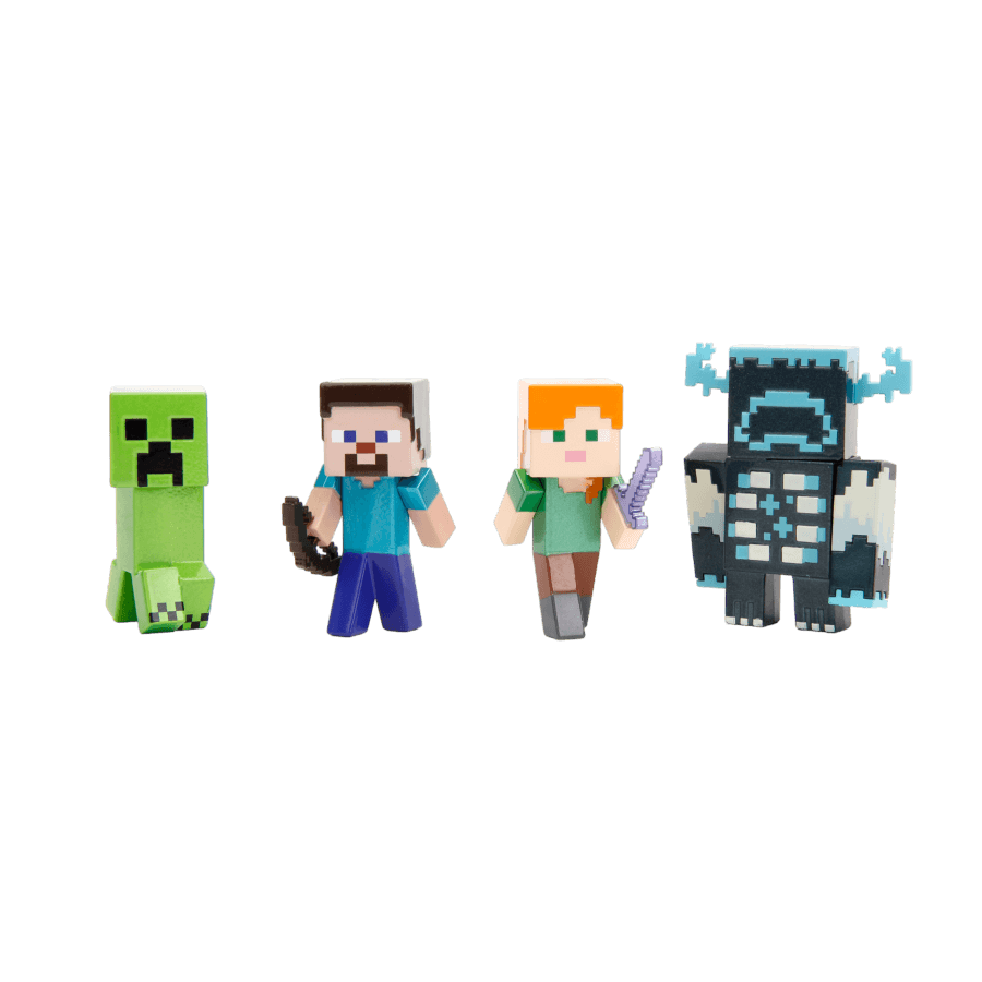 JAD34337 Minecraft - 2.5" MetalFigs 4-Pack - Jada Toys - Titan Pop Culture
