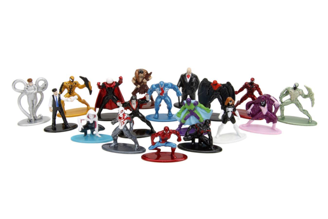 JAD34358 Marvel Comics - Spider-Man Nano Figures [18 Pack] - Jada Toys - Titan Pop Culture