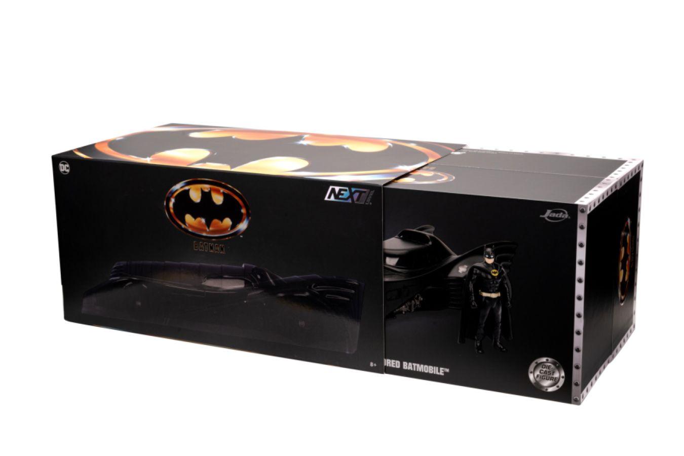 JAD34368 Batman (1989) - Batmobile & Armour with Batman 1:24 Scale Diecast Vehicle Set - Jada Toys - Titan Pop Culture