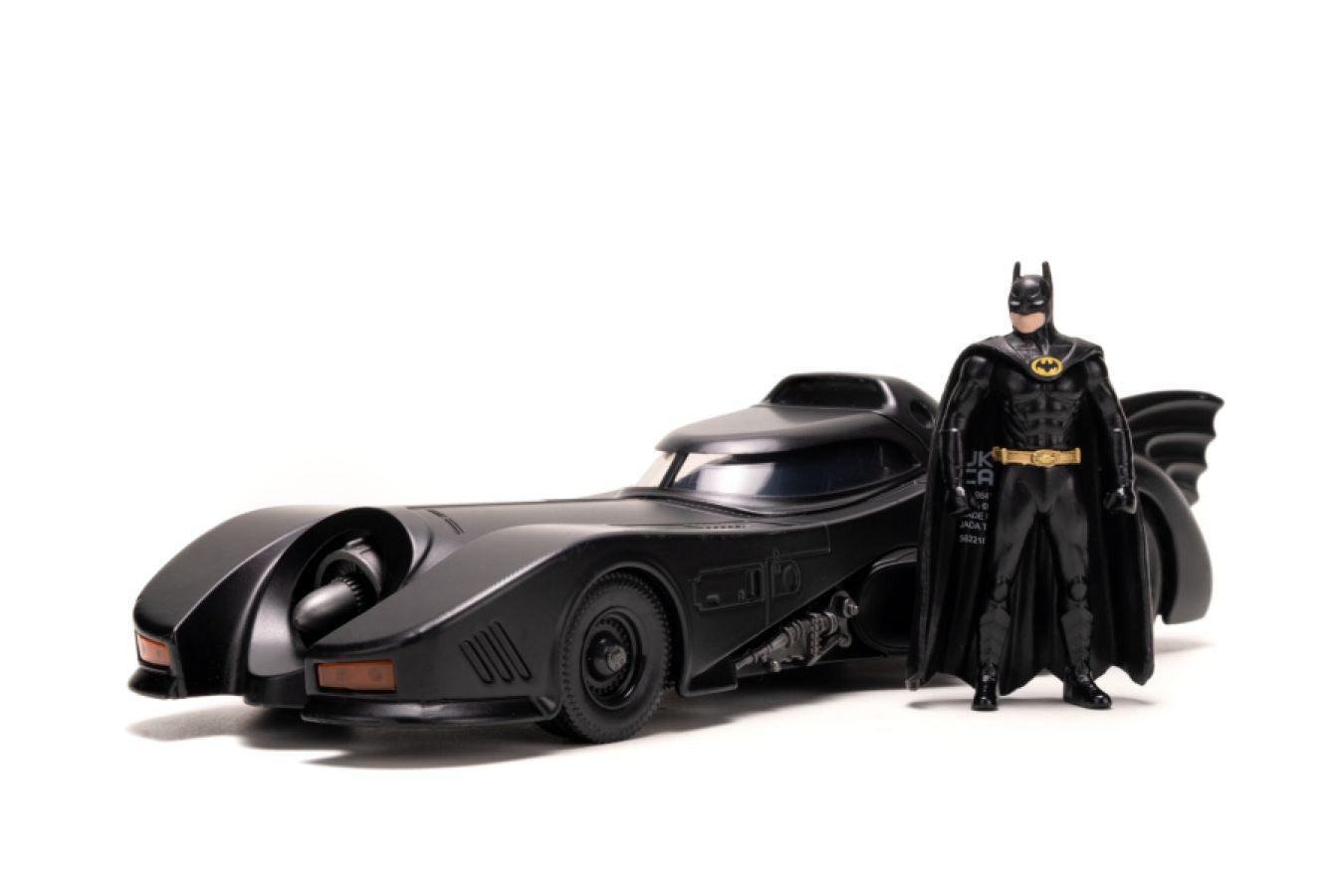 JAD34368 Batman (1989) - Batmobile & Armour with Batman 1:24 Scale Diecast Vehicle Set - Jada Toys - Titan Pop Culture